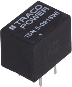 Фото 1/2 TDN 5-0915WI, Isolated DC/DC Converters - Through Hole 4.5-12Vin 24Vout 210mA 5W Iso DIP