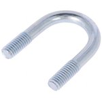 CB.6.18.37, U-bolt; B; 1; steel; zinc; Thread len: 14mm; for fixing pipes