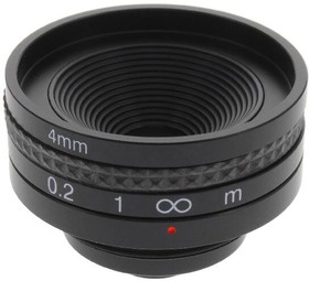 LCF04, Camera Lenses 4 mm C-Mount Lens; Imager Size: 1/3 in - Metal Housing