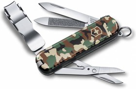 Фото 1/2 Нож перочинный Victorinox Nail Clip 580 (0.6463.94) 65мм 8функц. камуфляж подар.коробка