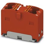 Distribution block, push-in connection, 0.14-2.5 mm², 4 pole, 17.5 A, 6 kV, red ...