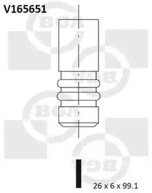 V165651, Выпускной клапан