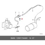 13901734469, Резистор клапана вентиляции топл-го бака E34/ E36/ E38/ E39