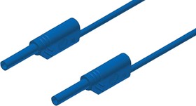 Фото 1/2 975694702, 2 mm Connector Test Lead, 10A, 1000V ac/dc, Blue, 250mm Lead Length