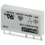 2961134, Plug-in miniature power relay - with multi-layer gold contact - 1 PDT - input voltage 60 V DC