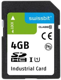 SFSD004GL2AM1TO- I-5E-22P-STD, Memory Cards Industrial SD Card, S-56, 4 GB, 3D PSLC Flash, -40C to +85C