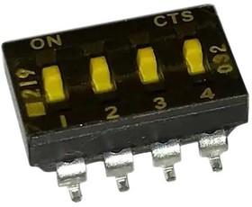 219-4MST, 4Bit SPST 20V 100mA SMD DIP Switches ROHS