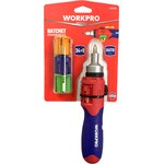 Отвертка MULTI с трещоткой WP221056 WORKPRO