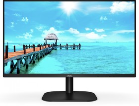 Фото 1/10 МОНИТОР 27" AOC 27B2QAM Black (VA, 1920x1080, 75Hz, 4 ms, 178°/178°, 250 cd/m, 20M:1, +HDMI 1.4, +DisplayPort 1.2, +MM)