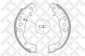 112 100-SX, 112 100-SX_=4101.00= 4101.01=K2342-01 !колодки барабанные\ Toyota Yaris/Yaris Verso 99