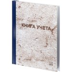 Книга учета 128л. в клетку типограф., обл.тв.картон