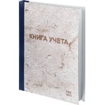 Книга учета 192л. в клетку типограф., обл.тв.картон