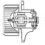 LFh 08E3, Э/вентилятор отоп. для а/м Hyundai Tucson/Kia Sportage (04-)