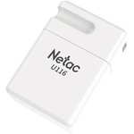 Флеш-диск 16 GB NETAC U116, USB 2.0, белый, NT03U116N-016G-20WH