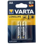 AA Батарейка VARTA Longlife LR6 Alkaline, 2 шт.
