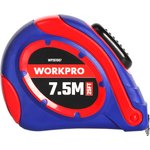 Рулетка пластмассовая 7.5м*25мм самоблокирующаяся WP261007 WORKPRO