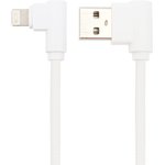 USB кабель "LP" для Apple 8 pin L-коннектор "Круглый шнурок" (белый/коробка)