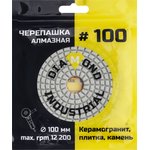 Круг алмазный гибкий шлифовальный Черепашка 100 мм №100 DIDCHSH100