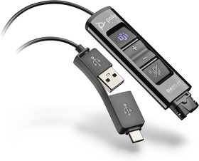 PL-DA85-M, DA85-M - цифровой USB-адаптер для подключения профессиональной гарнитуры к ПК (QD, USB-A+C, сертифиц