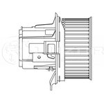 LFh1550, Мотор печки MERCEDES C (W204) (07-)/E (W212) (09-)