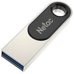 Флеш-диск 16 GB NETAC U278, USB 2.0, металлический корпус, серебристый/черный ...