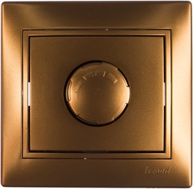 Диммер MIRA 800Вт, металлик золото, со вставкой 701-1313-115