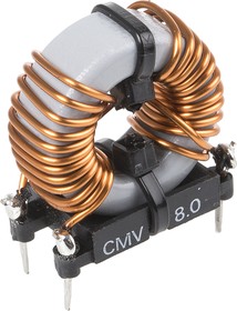 Фото 1/3 CMV80, 740 µH Ferrite Common Mode Choke, Max SRF:440Hz, 8A Idc, 9.6m Rdc 250 V ac, CMV