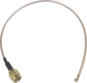 Фото 1/2 CBA-UFLSMAM25, Female U.FL to Male SMA Coaxial Cable, 250mm, RG178 Coaxial, Terminated