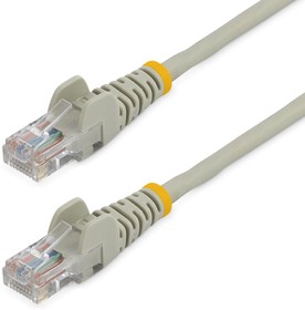 Фото 1/5 45PAT50CMGR, Startech Cat5e Male RJ45 to Male RJ45 Ethernet Cable, U/UTP, Grey PVC Sheath, 0.5m, CM Rated