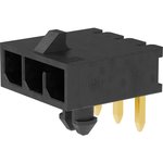 215760-2003, Headers & Wire Housings Micro-Fit+ RA Header 3 Circuits Black