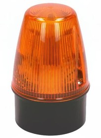Фото 1/7 LED100-05-01, LED100 Series Amber Flashing Beacon, 85 → 280 V ac, 85 → 380 V dc, Surface Mount, Wall Mount, LED