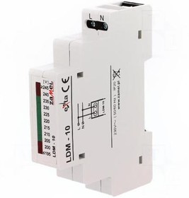 Фото 1/2 LDM-10, Модуль: индикатор напряжения, 230ВAC, IP20, DIN, 90x17,5x66мм