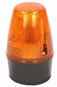 Фото 1/4 LEDS100-02-01, LEDS100 Series Amber Flashing Beacon, 20 → 30 V ac/dc, Surface Mount, LED Bulb, IP65