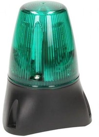 Фото 1/3 LEDD100-02-04, LEDD100 Series Green Flashing Beacon, 20 → 30 V ac/dc, Surface Mount, LED Bulb, IP65