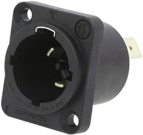 Фото 1/3 Plug, 3 pole, screw mounting, plug-in connection, 2.5 mm², black, NAC3MPX-WOT-TOP