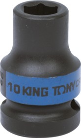453510M, KING TONY Головка торцевая ударная шестигранная 1/2", 10 мм