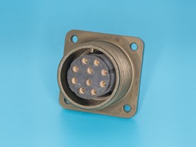 Фото 1/2 MS3102E-18-1S, Разъём Amphenol серии MS 10 контактов, гнездо на блок