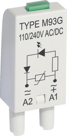 Модуль RC M51, резистор+конденсатор, 6_24VAC/DC, серый, для GZT, GZM, GZS, GZMB, ES32, GZP80, GZP4