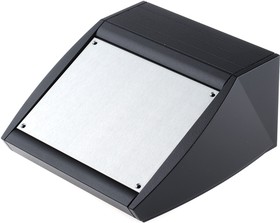 Фото 1/3 M5320109RS, Unidesk Series Black Aluminium Desktop Enclosure, Sloped Front, 200 x 200 x 102mm