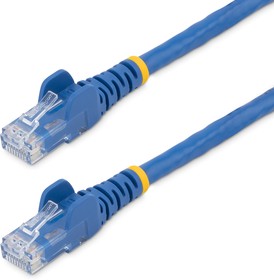Фото 1/5 N6PATC1MBL, Cat6 Male RJ45 to Male RJ45 Ethernet Cable, U/UTP, Blue PVC Sheath, 1m, CMG Rated