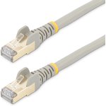6ASPAT3MGR, Cat6a Male RJ45 to Male RJ45 Ethernet Cable, STP, Grey PVC Sheath ...