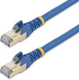 Фото 1/5 6ASPAT2MBL, Cat6a Male RJ45 to Male RJ45 Ethernet Cable, STP, Blue PVC Sheath, 2m, CMG Rated