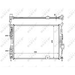 53846, Радиатор охлаждения NISSAN QASHQAI 07-,