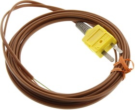 TECK10-14, Датчик Кабеля, K Type Thermocouple Plug, Free End, 2 Позиции, 3 м, 10 фут, TEC