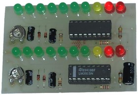 Фото 1/2 ZSM-29, Схема, индикатор уровня сигнала stereo, 12ВDC, IC LM3915