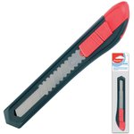 Нож канцелярский 18 мм MAPED (Франция) "Start", фиксатор, корпус черно-красный, европодвес, 018211