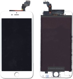 Фото 1/2 Дисплей для Apple iPhone 6 Plus в сборе с тачскрином (Foxconn) белый