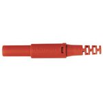 SFK 30 S Ni / OK / RT, Red Male Banana Plug, 4 mm Connector, Screw Termination, 32A, 1000V, Nickel Plating