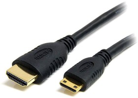 Фото 1/4 HDACMM1M, 4K @ 30Hz HDMI 1.4 Male HDMI to Male Mini HDMI Cable, 1m