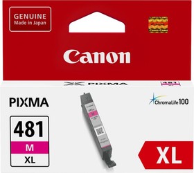 Фото 1/10 Картридж струйный Canon CLI-481XLM 2045C001 пурпурный (8.3мл) для Canon Pixma TS6140/TS8140TS/ TS9140/TR7540/TR8540